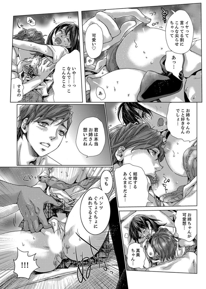 無料エロ漫画 【浮気 エロ漫画】初体験はお姉ちゃんの婚約者！私の初恋の人で義理のお兄さんで…そんな人と初エッチしてしまいました【初SEXは姉の彼氏／壬生卍丸】 FANZA