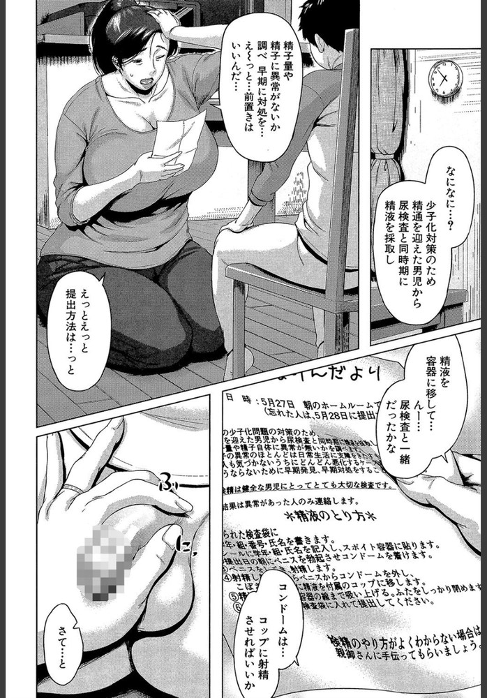 無料エロ漫画 【近親相姦エロ漫画】息子の勃起したムスコにご対面した欲求不満の人妻たちw【マザーコンドーム／児妻】 FANZA