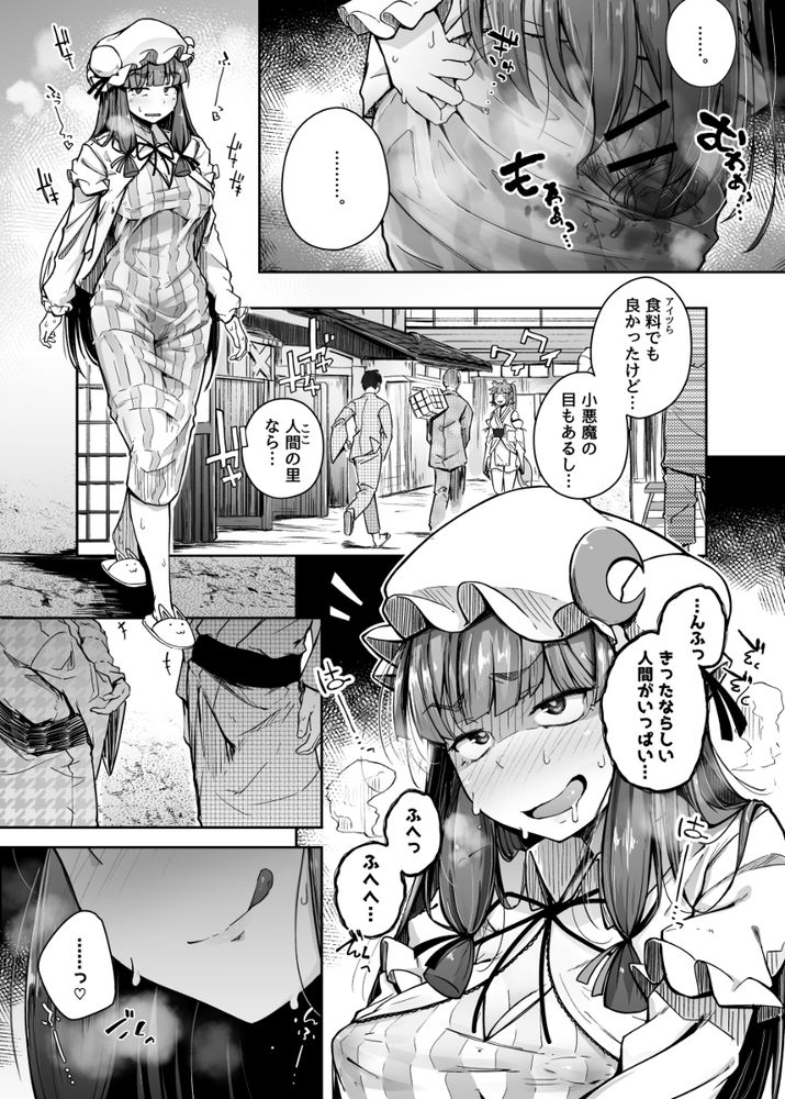 無料エロ漫画 【パチュリーエロ漫画】オナニー中毒になってしまった魔女が徐々に快楽の沼に堕ちていく…そして変態プレイへと身を投じていく【穴とむっつりどすけべだいとしょかん総集編／自家発電処】 FANZA