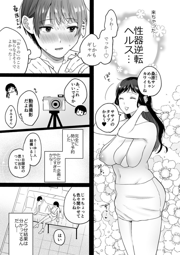 無料エロ漫画 【性器交換エロ漫画】草食系男子は性器交換して女の子に責められることを望んでいる【性器逆転／散る国】 FANZA