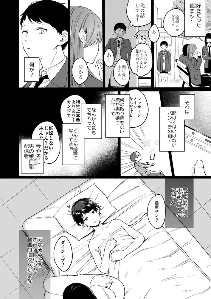無料エロ漫画 【性器交換エロ漫画】草食系男子は性器交換して女の子に責められることを望んでいる【性器逆転／散る国】 FANZA
