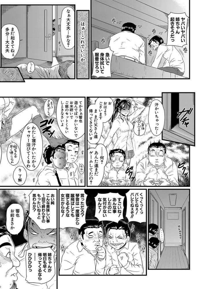 無料エロ漫画 【睡眠輪姦エロ漫画】寝ている傍若無人大王の姉に童貞たちが迫りくる！！【姉’寝’おなホ／小岩エータ】 FANZA