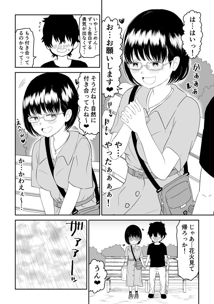 無料エロ漫画 【いちゃラブJKエロ漫画】後輩の地味でオタクで眼鏡っ娘のJKの反応が可愛すぎて惚れてまうやろｗｗｗ【後輩オタク友達JKが可愛すぎるもんでっ！／虹照】 FANZA