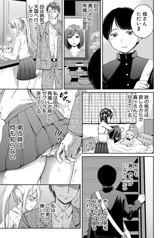 無料エロ漫画 【義理の娘レイプエロ漫画】再婚相手の連れ子姉妹との関係！姉はレイプして妹とはいちゃラブ…そんな最低クズ父の話【偽物家族／ハルサワ】 FANZA