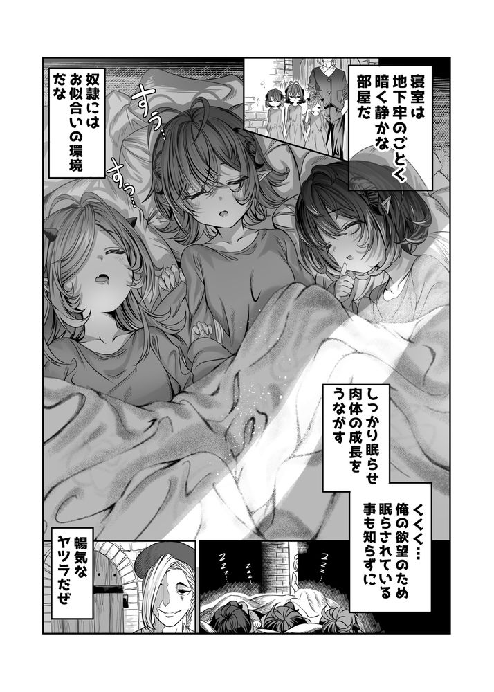 無料エロ漫画 【いちゃラブハーレムエロ漫画】一から子育てして懐いたメイドたちを俺好みの完璧なハーレムにするのが俺の野望！だから前半はただただいい人の子育てｗｗｗ【奴隷を調教してハーレム作る／軒下の猫屋】 FANZA