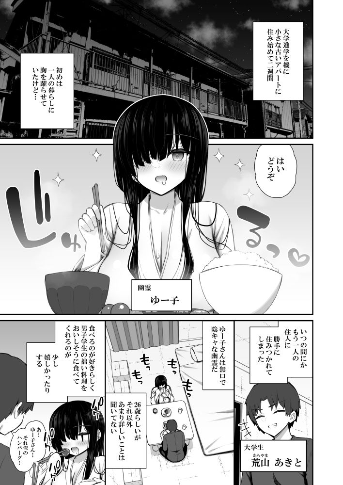 無料エロ漫画 【壁尻幽霊エロ漫画】陰キャで可愛い幽霊さんと一つ屋根の下してたら壁尻になってて…アナルセックスしちゃったｗ【勝手に住みついてる陰キャ幽霊のカラダを好き勝手する話2／いづれ】 FANZA