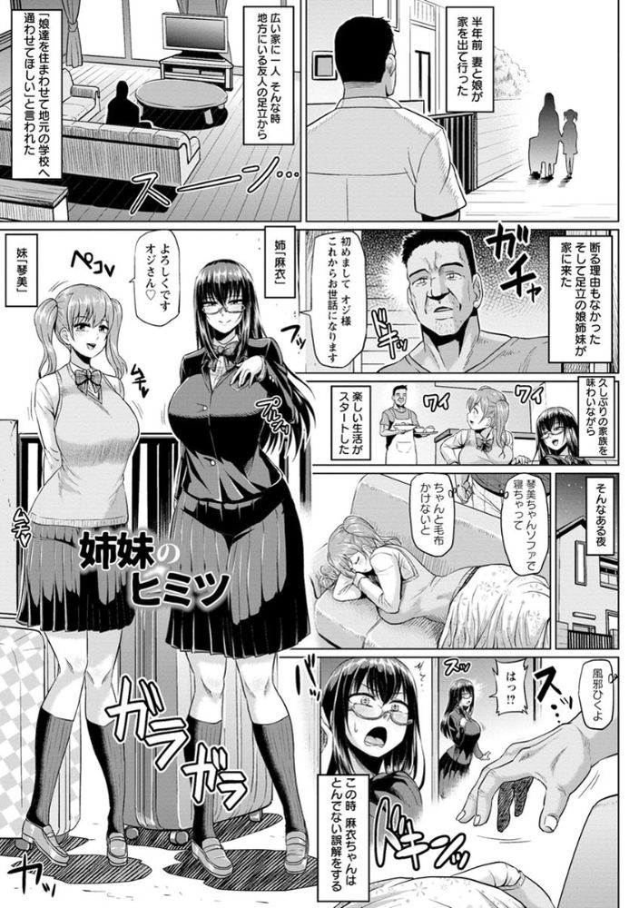 無料エロ漫画 【姉妹姦エロ漫画】預かったJK姉妹がビッチ過ぎてセックスライフに突入したったｗｗｗ【姉妹のヒミツ／アヘ丸】 FANZA