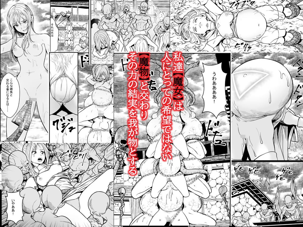 無料エロ漫画 【異種姦エロ漫画】ゴブリンに触手…魔物の村に襲われ陵辱される女たち【苗床熾天使2／フリーダムプロフェット】 FANZA