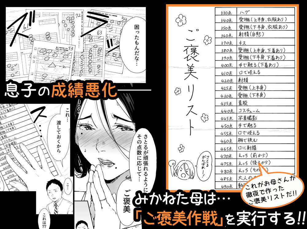 無料エロ漫画 【母子近親相姦エロ漫画】マザコン息子の成績アップのためにカラダを使う僕の母【僕の大好きな母さんと思う存分セックスできる日 4／ひげふらい】 FANZA