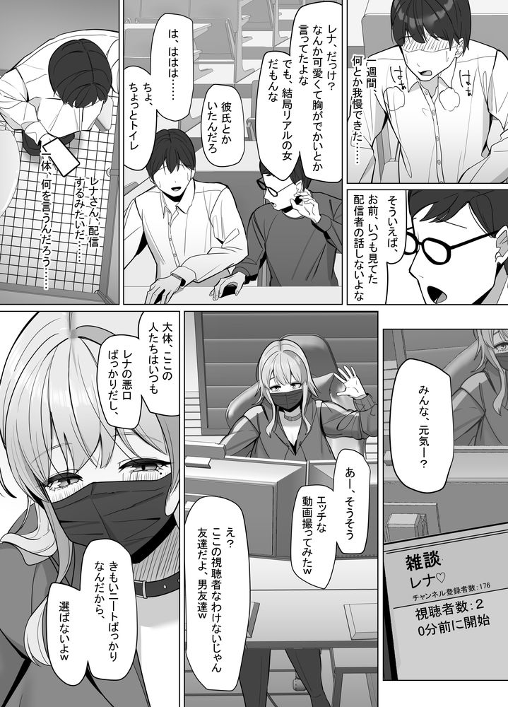無料エロ漫画 【エロ配信エロ漫画】働きたくない楽したい！そんなダメ女が選んだ職業は…エロ配信者！？？【エロ動画を売って食ってく予定の女の子の竿役に選ばれた話／あると10】 FANZA