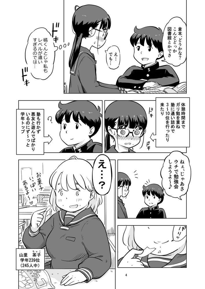 無料エロ漫画 【地味子ハーレムエロ漫画】勉強会のハズが保健体育の実習に？！えっちな地味子と処女地味子に囲まれてハーレムえっちｗ【勉強会のハズだったのに…／Lithiumの個人さーくる】 FANZA
