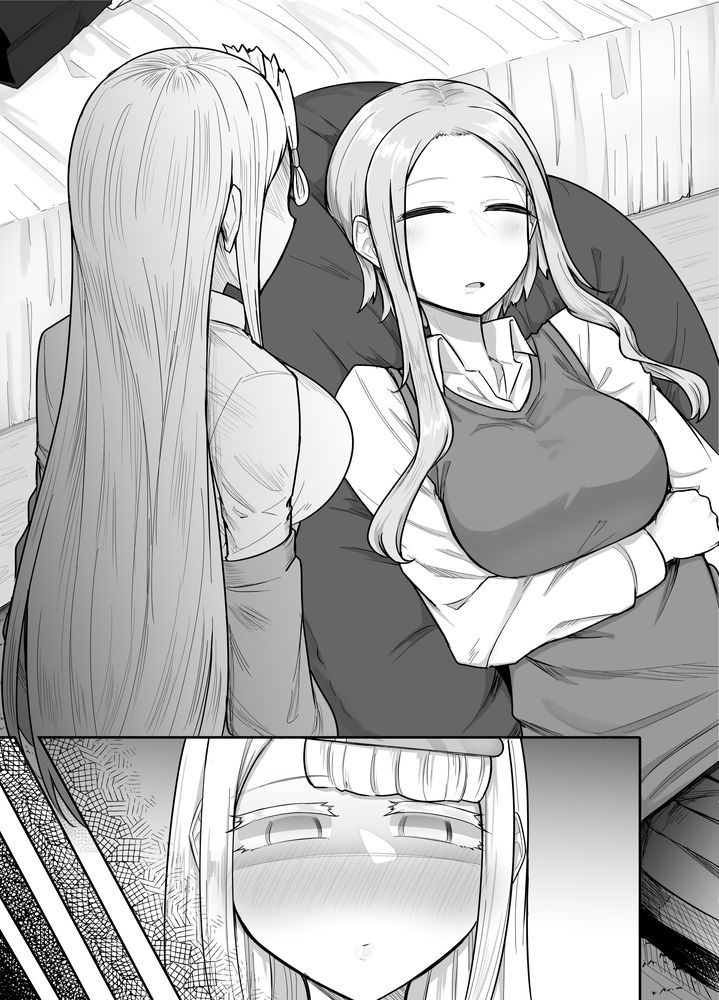 無料エロ漫画 【ふたなり3Pエロ漫画】ふたなりJKと仲のいいJK2人…勉強会のハズが寝落ちしたらふたなりいじってる友だちと3Pしてて！？？【ふたなりな事が友人にバレていて…／摩訶の巣窟】 FANZA