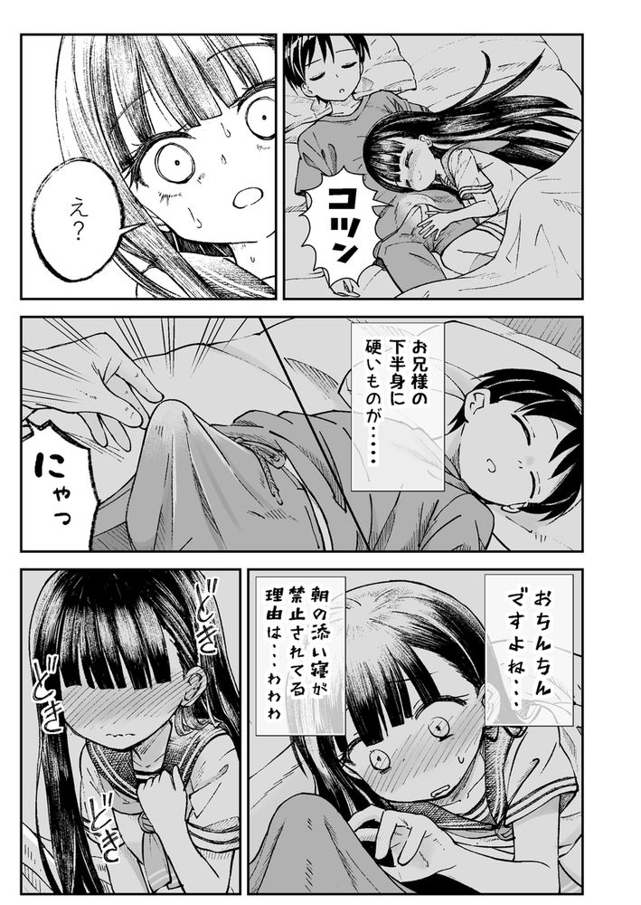 無料エロ漫画 【近親相姦エロ漫画】お兄様のことが好きすぎて…寝ている間に妹がこっそり筆おろししちゃいますｗ【お兄様の初めてを佳樹がこっそりいただきます。ゴンちゃんと。／ZART】 FANZA
