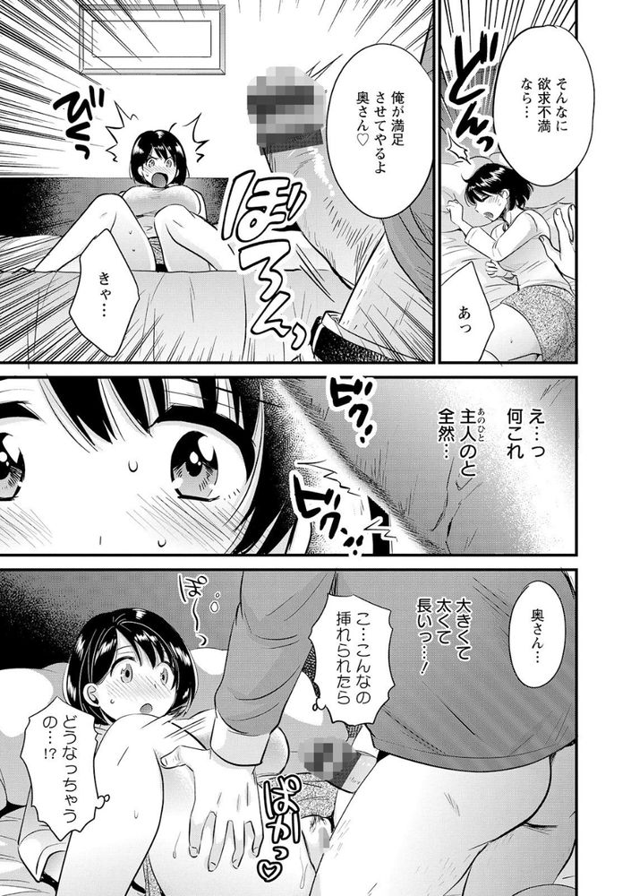 無料エロ漫画 【不倫NTRエロ漫画】セックスレスで日照り続き…そんなところに誤送されてきた大人のおもちゃを使ったら！？【主人には内緒／ポン貴花田 FANZA