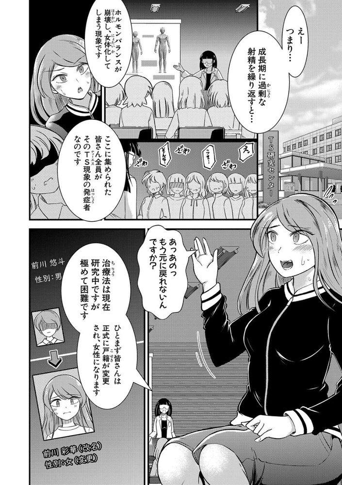 無料エロ漫画 【TS調教エロ漫画】オナニーし過ぎてTSFした男たちを立派なビッチとして育てる矯正施設ここにありｗｗｗ【TSセンター更『性』記／中埜人見】 FANZA