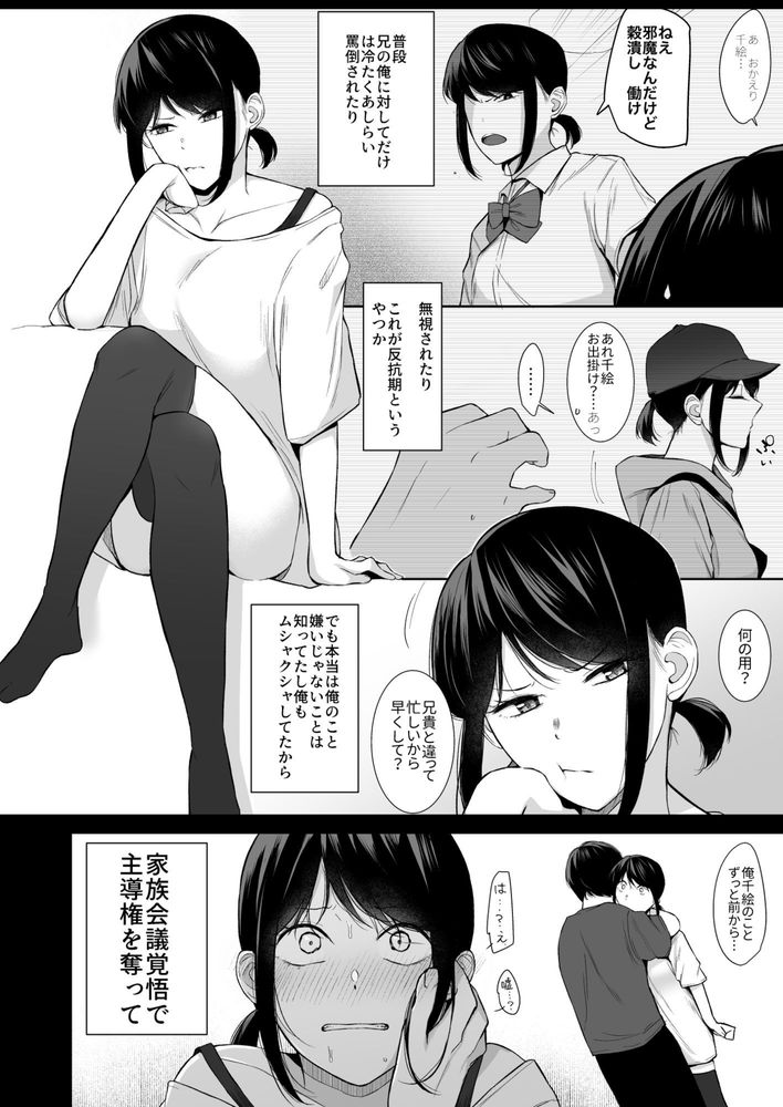 無料エロ漫画 【いちゃラブ近親相姦エロ漫画】実の妹と相思相愛けれども近親相姦はいけないこと…そんなの分かってる！けど…【バスルーム-冷淡な妹に迫ってみた。案外チョロかった。3-／紅葉スピカ】 FANZA