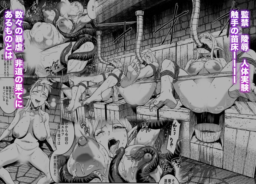 無料エロ漫画 【エルフ奴隷エロ漫画】触手に嬲られ苗床にされるエルフは永遠に産卵アクメをさせられ続ける【ELVEN BIRTH／ERECTTOUCH】 FANZA