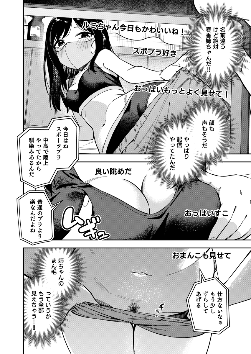 無料エロ漫画 【生配信エロ漫画】隣んちのお姉さんがライブチャットでオナニー配信してるって知ったその日からネットサーフィンがライフワークにｗｗｗ【隣人は有名配信者6人目／シンセカイセット】 FANZA