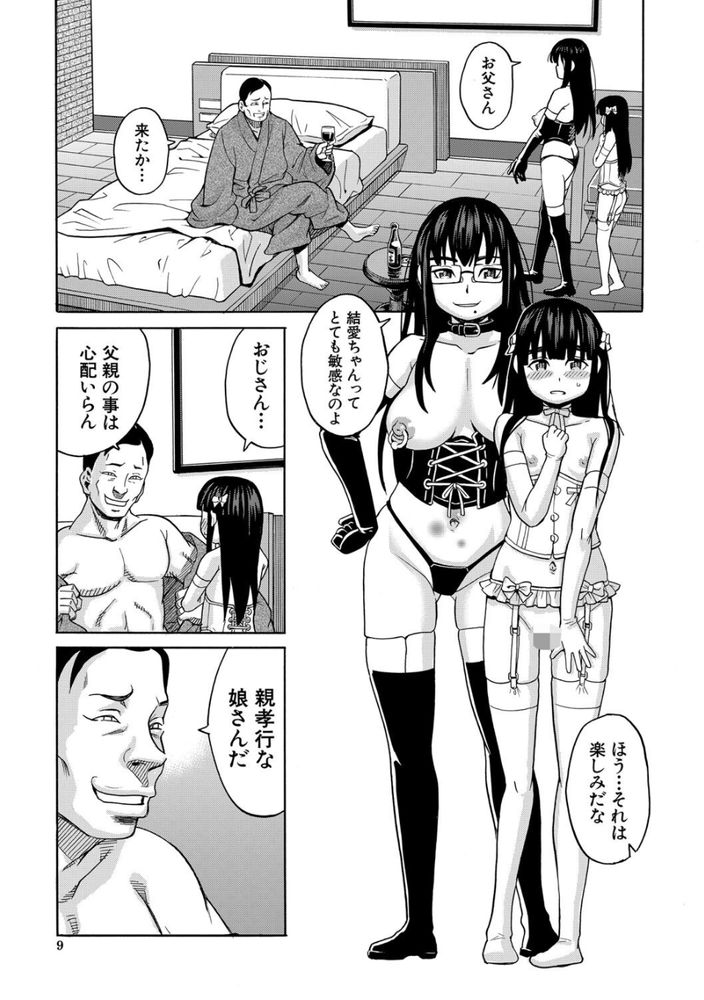 無料エロ漫画 【鬼畜レイプエロ漫画】小さなカラダに張り裂けんばかりのデカチンを…パパの入院費のために私は叔父さんにレイプされました【敏感少女／ZUKI樹】 FANZA