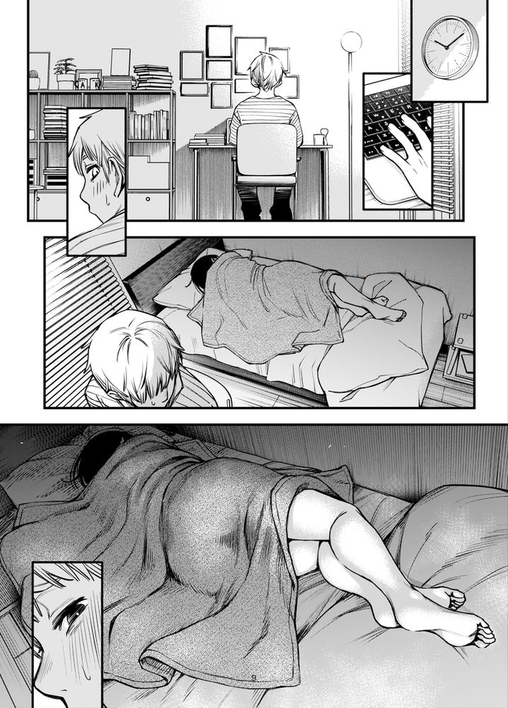 無料エロ漫画 【いちゃラブカップルエロ漫画】したい彼女としたい彼氏が一緒の部屋に…夜通しセックス開始ｗｗｗ【処女が童貞との初体験で目覚めちゃう話3.5／どじろーブックス】 FANZA
