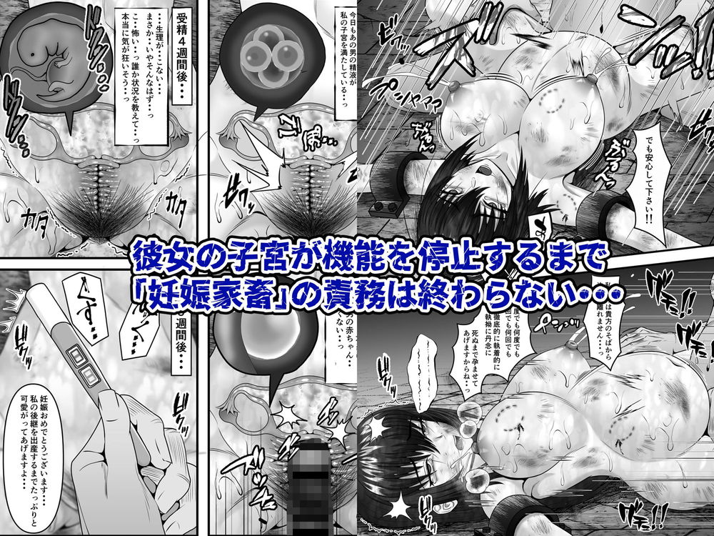 無料エロ漫画 【鬼畜レイプエロ漫画】最愛の我が子を殺した相手に妊娠するまで種付けレイプされた人妻は耐えられないほどの屈辱の中、精神崩壊する…【ある人妻が妊娠家畜に成り下がるまで／力こそパワー】 FANZA