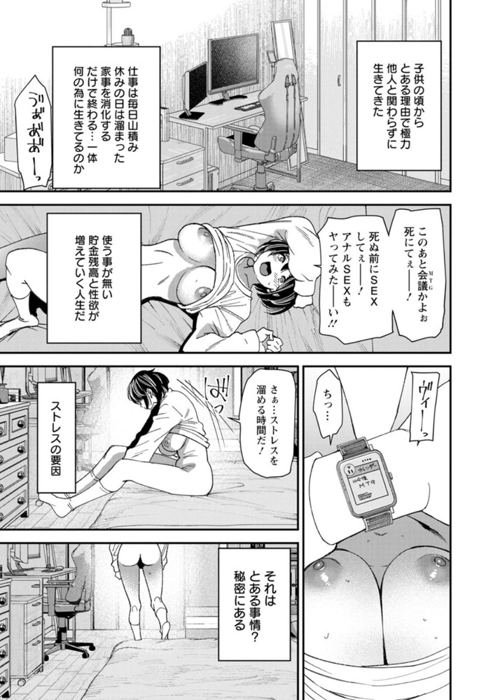無料エロ漫画 【OL処女エロ漫画】会社のストレスはオナニーで発散！28歳処女OLは会社の若い男に…？【テレパシー エクスタシー／大嶋亮】 FANZA