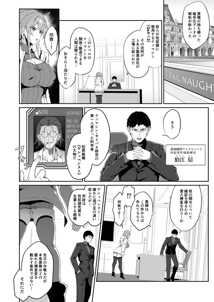 無料エロ漫画 【機械姦エロ漫画】ナノマシンを利用することで短時間で性奴隷を作り上げるための調教プログラムに堕とされる女捜査官【SECRET DEBRIEFING／Handful☆Happiness！】 FANZA